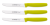 Giesser zestaw 3 noży 8365 limon 11cm