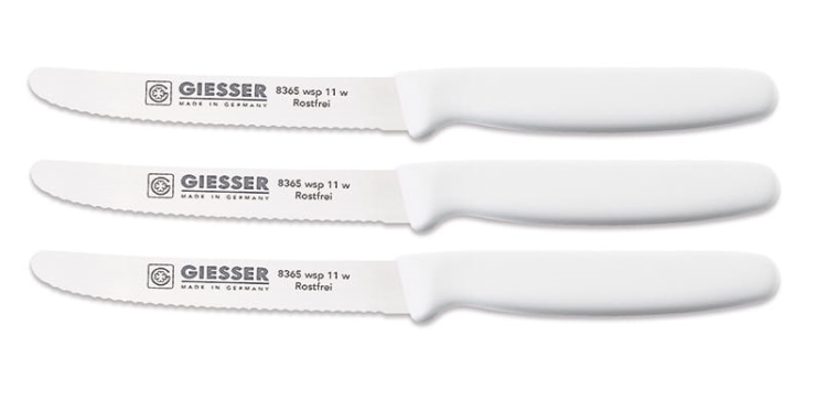 Giesser zestaw 3 noży 8365 biały 11cm