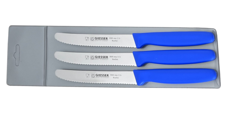 Giesser zestaw 3 noży 8365M granatowy 11cm