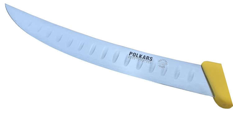 Polkars nóż masarski nr 23K szlif kulowy żółty (21 cm)