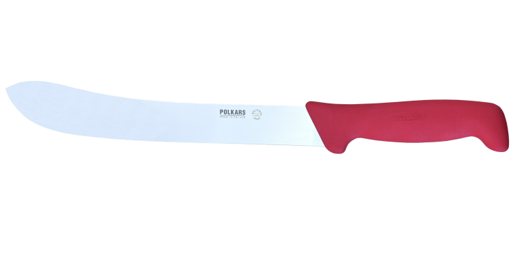 Polkars nóż masarski nr 43 czerwony (26cm)