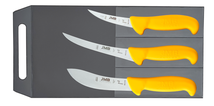 JMB zestaw 3 noży żółty (02, 21, 61)