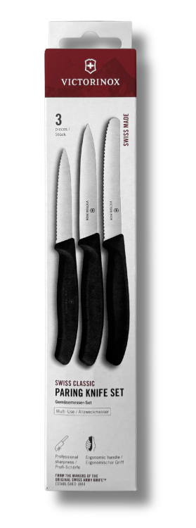 Victorinox zestaw trzech noży 6.7113.34 czarny