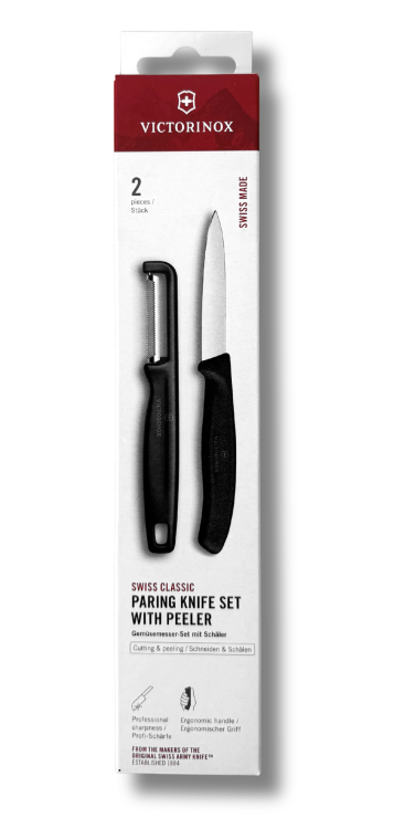 Victorinox zestaw z obieraczką 6.7113.21 czarny