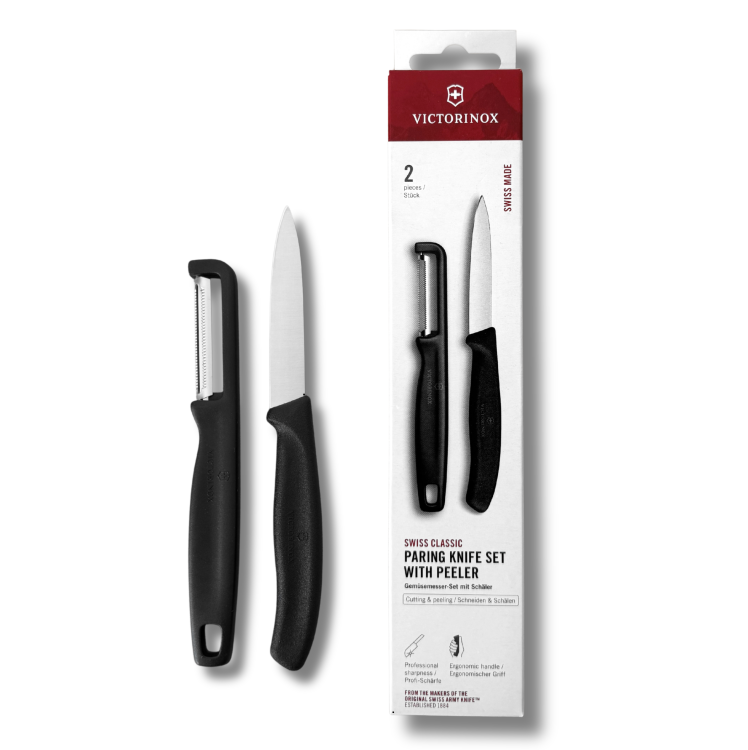 Victorinox zestaw z obieraczką 6.7113.21 czarny