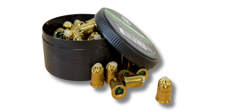 Naboje 9x17mm (50 szt) zielone