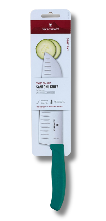 Victorinox nóż santoku 6.8524.17C1B zielony (17cm)