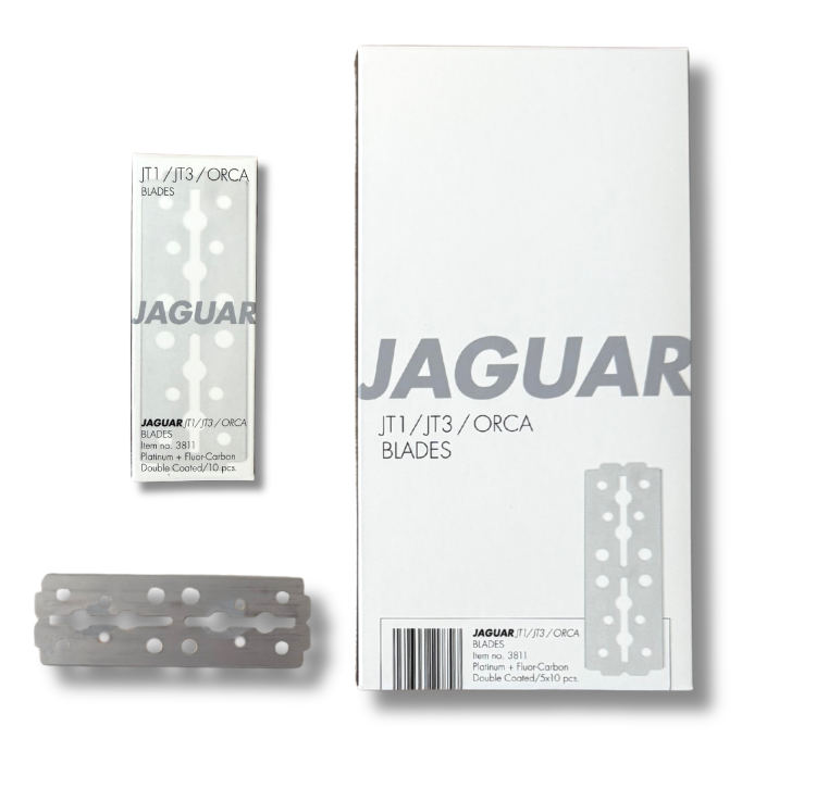 Jaguar JT1/JT3/ORCA podwójne nierdzewne ostrze (10 sztuk)