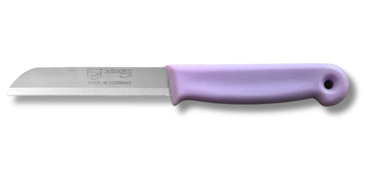 Solingen nóż 8,5 cm ząbkowany Fioletowy Pastelowy