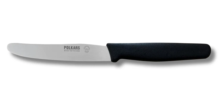 Polkars nóż kuchenny nr 41 gładki czarny (11cm)