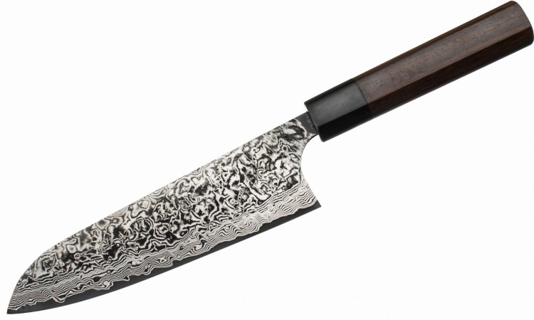 Takeshi Saji RW Ręcznie kuty nóż Santoku 18cm R-2