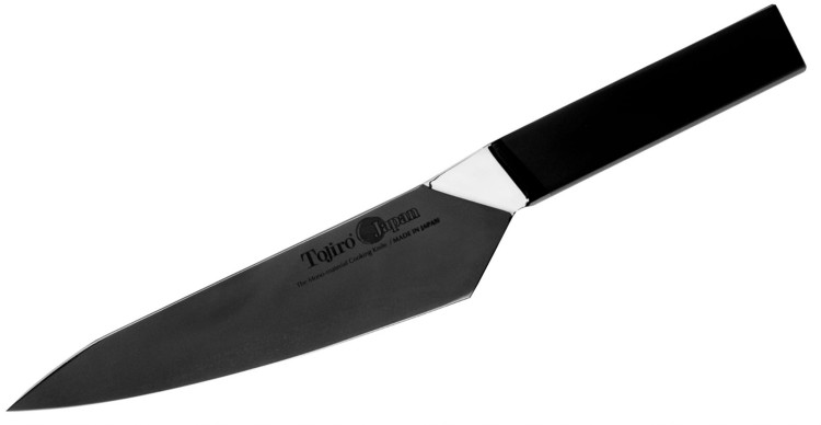 Tojiro Origami Polerowany Black Nóż Szefa 18 cm