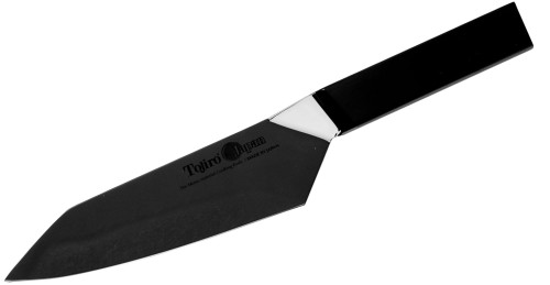Tojiro Origami Black Polerowany Nóż Santoku 16,5cm