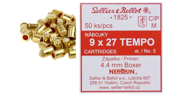 Naboje 9x27mm (50 szt) wzmacniane