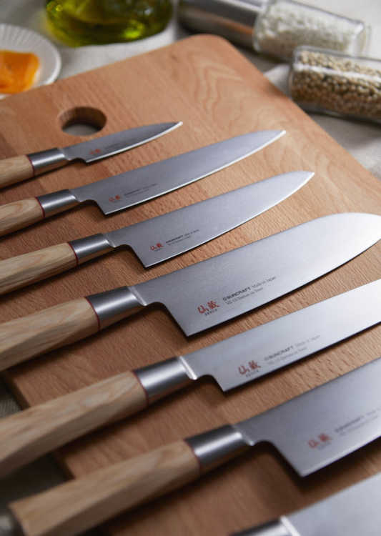Suncraft SENZO TWISTED OCTAGON nóż Santoku Small 143mm (TO-03)