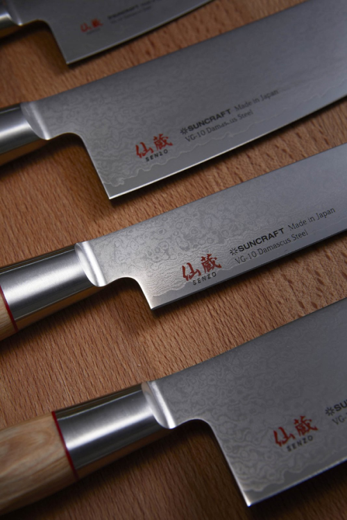 Suncraft SENZO TWISTED OCTAGON nóż Santoku 167mm (TO-04)