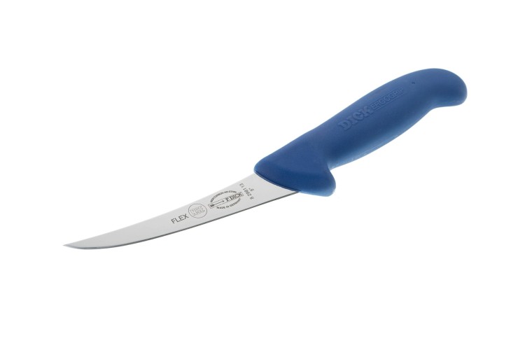 Dick Ergogrip nóż trybownik wygięty elastyczny 13 cm niebieski 8298113