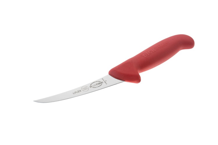 Dick Ergogrip nóż trybownik wygięty półelastyczny 13 cm czerwony 8298213 3