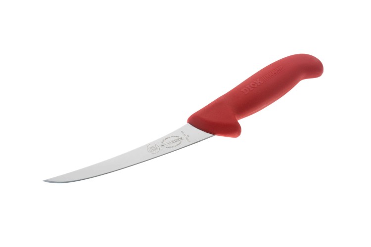 Dick Ergogrip nóż trybownik wygięty twardy 13 cm czerwony 8299113 3