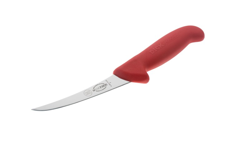 Dick Ergogrip nóż trybownik wygięty twardy 13 cm czerwony 8299113 3