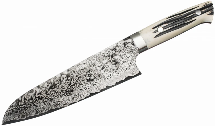 Takeshi Saji WBB ręcznie kuty nóż Santoku 18cm R-2