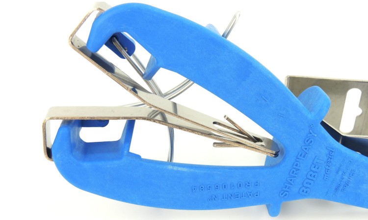 Bobet Sharp Easy 9980 ostrzałka do noży niebieska z uchwytem