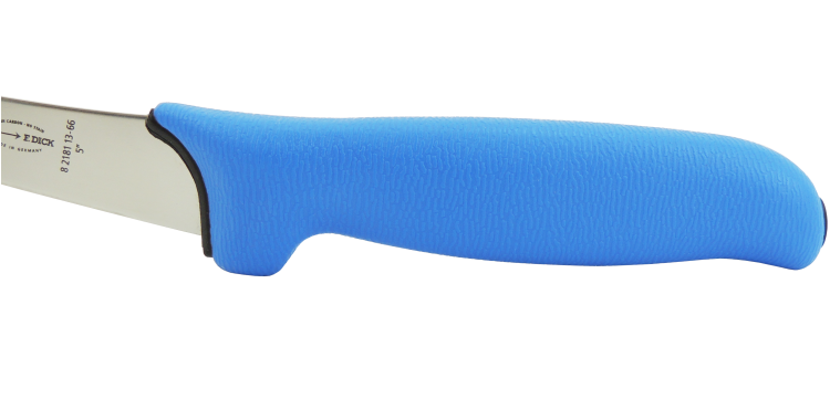 Dick ExpertGrip 2K nóż trybownik wygięty elastyczny 13 cm niebieski 8218113