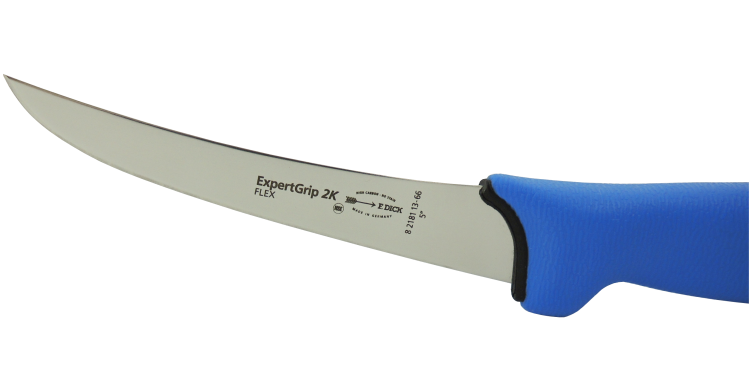 Dick ExpertGrip 2K nóż trybownik wygięty elastyczny 13 cm niebieski 8218113