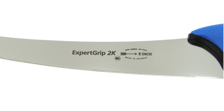 Dick ExpertGrip 2K nóż trybownik wygięty twardy 15 cm niebieski 8219115