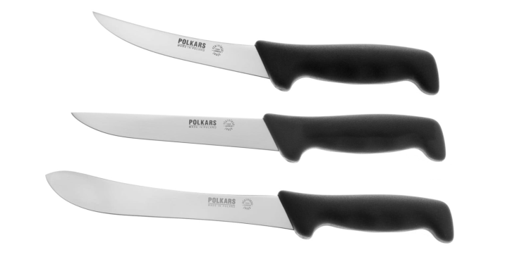 Polkars zestaw 3 noży (modele 14, 15, 17) czarny