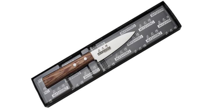 Nóż Masahiro Sankei Paring 90mm brązowy [35924]