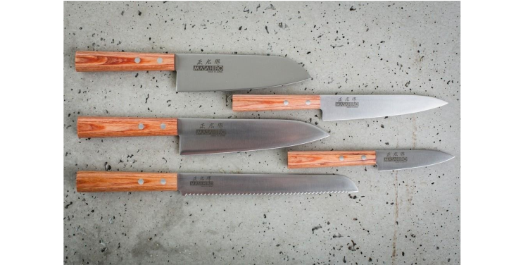 Nóż Masahiro Sankei Paring 90mm brązowy [35924]