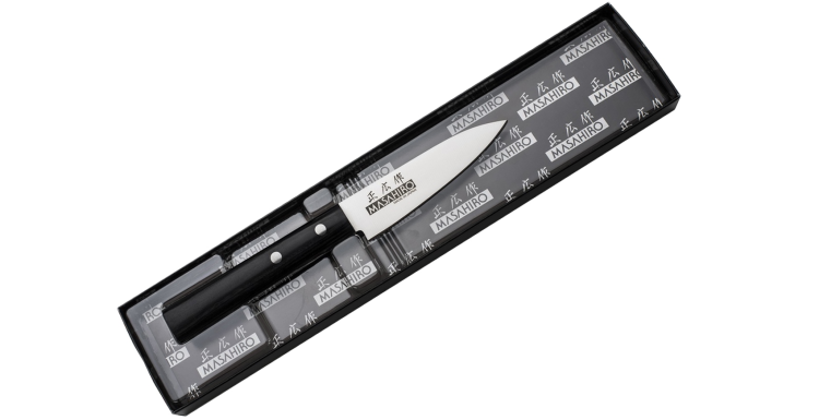 Nóż Masahiro Sankei Paring 90mm czarny [35844]