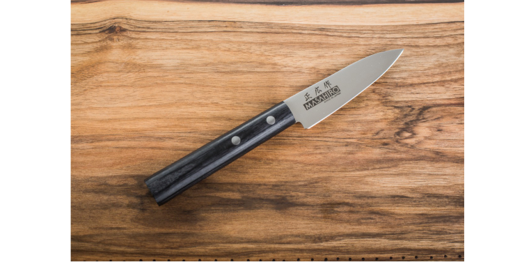Nóż Masahiro Sankei Paring 90mm czarny [35844]