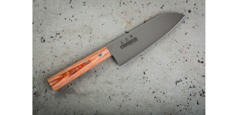 Nóż Masahiro Sankei Santoku 165mm brązowy [35921]