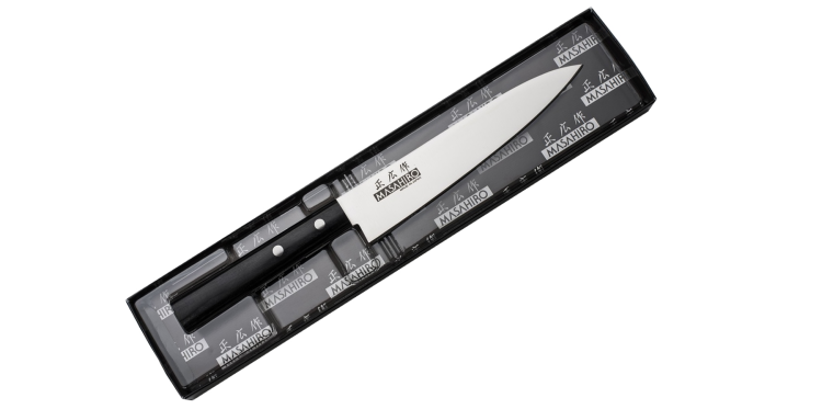 Nóż Masahiro Sankei Utility 150mm czarny [35845]
