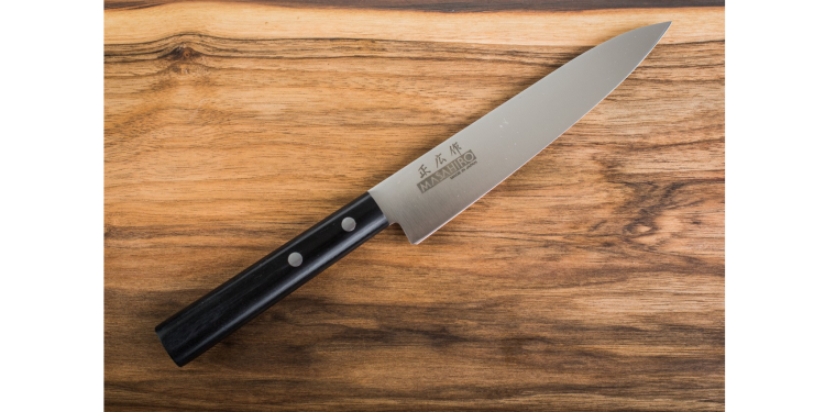 Nóż Masahiro Sankei Utility 150mm czarny [35845]