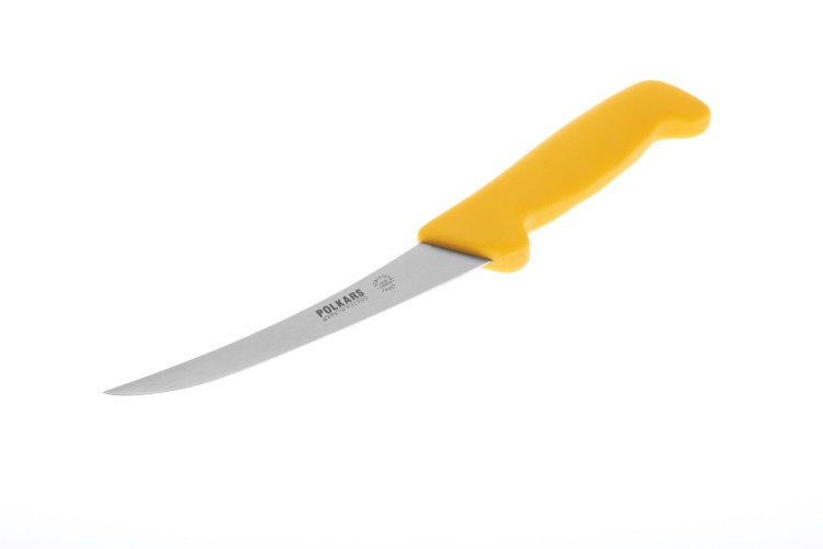Polkars nóż masarski nr. 02 żółty (15cm) półelastyczny