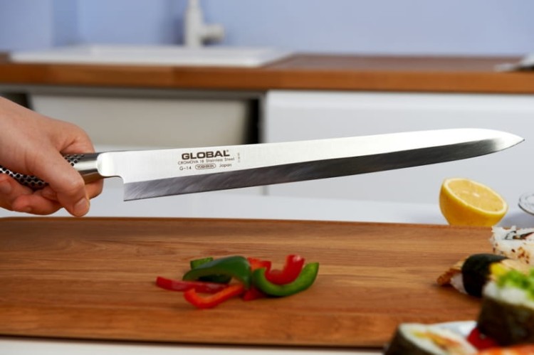 Global nóż Yanagi Sashimi 30cm praworęczny G-14R