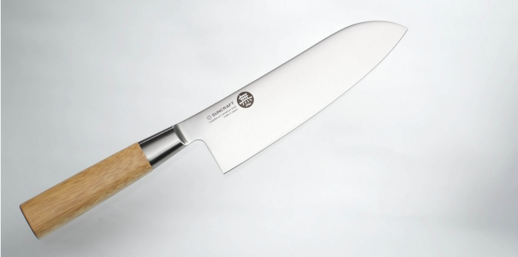 Nóż kuchenny Suncraft MU BAMBOO Santoku 167 mm [MU-03]