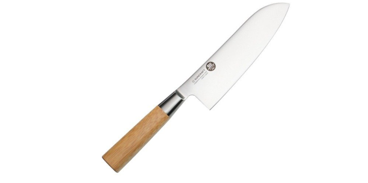 Nóż kuchenny Suncraft MU BAMBOO Santoku 167 mm [MU-03]