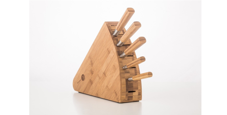 Zestaw noży Suncraft MU Bamboo z blokiem [MU-SET]
