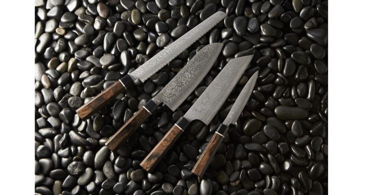 Nóż kuchenny Suncraft SENZO BLACK Bread 220 mm [BD-06]