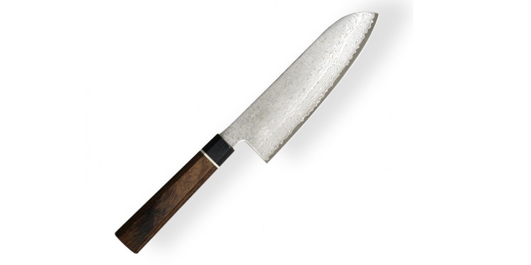 Nóż kuchenny Suncraft SENZO BLACK Santoku 167 mm [BD-04]