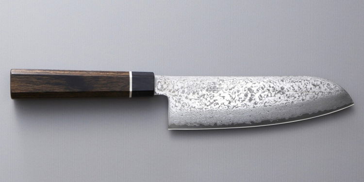 Nóż kuchenny Suncraft SENZO BLACK Santoku 167 mm [BD-04]