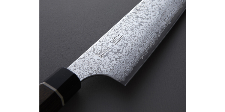 Nóż kuchenny Suncraft SENZO BLACK Santoku small 143 mm [BD-03]