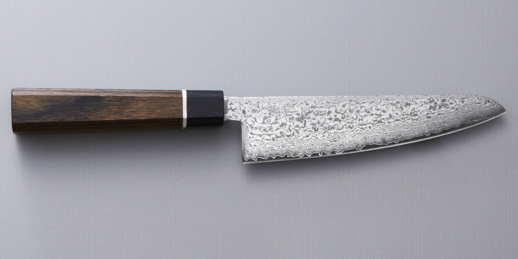 Nóż kuchenny Suncraft SENZO BLACK Santoku small 143 mm [BD-03]