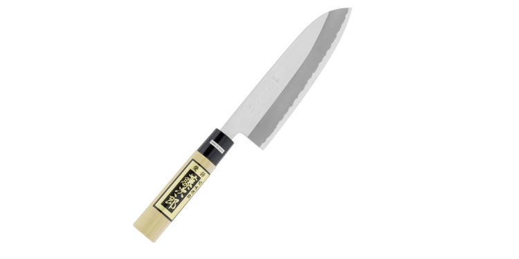 Tojiro Shirogami Nóż Santoku polerowany 16,5 cm