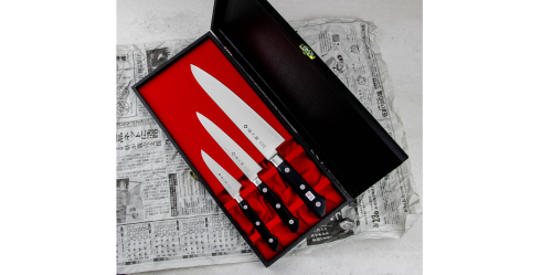 Zestaw 3 noży Tojiro DP3: F-800 + F-802 + F-808