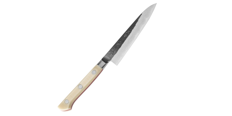 Tojiro Hand Made VG-10 Micarta white, Nóż uniwersalny 12cm